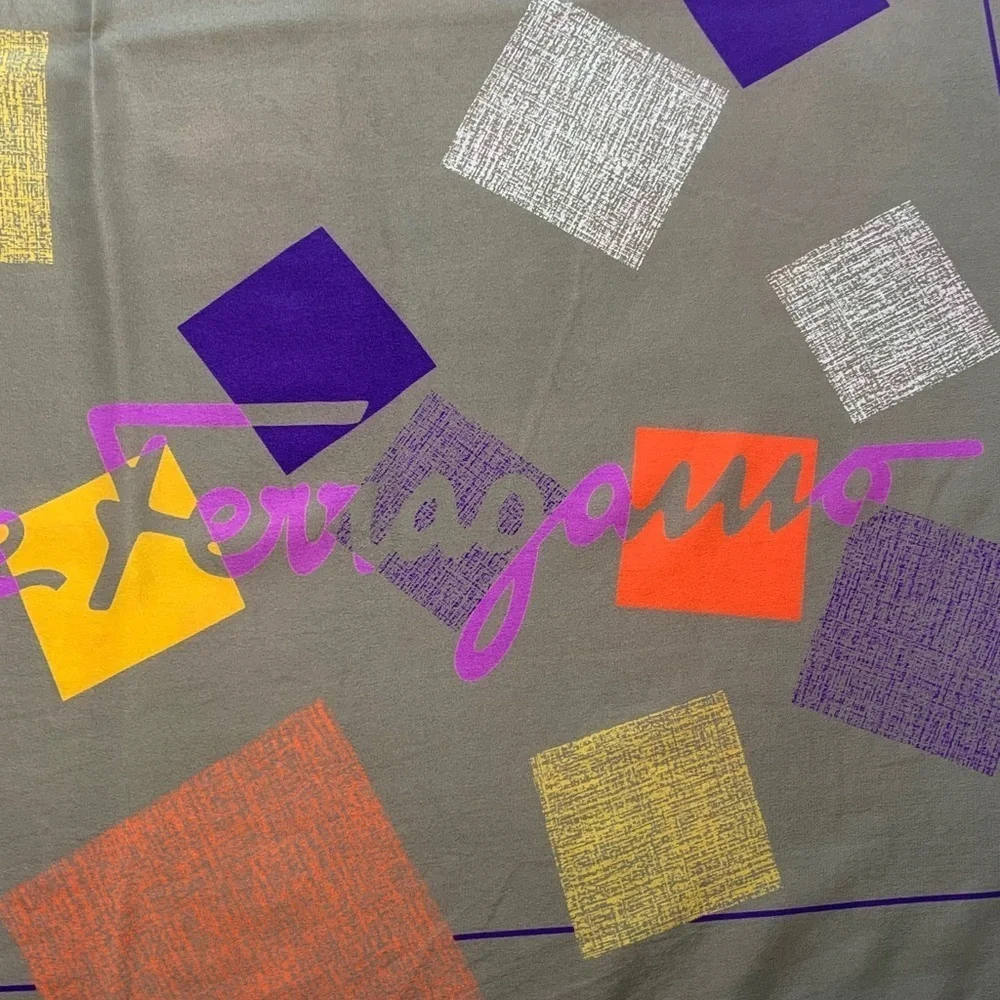 Salvatore Ferragamo silk scarf